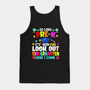 Kids So Long Pre-K Graduation Kindergarten  2024 Tank Top